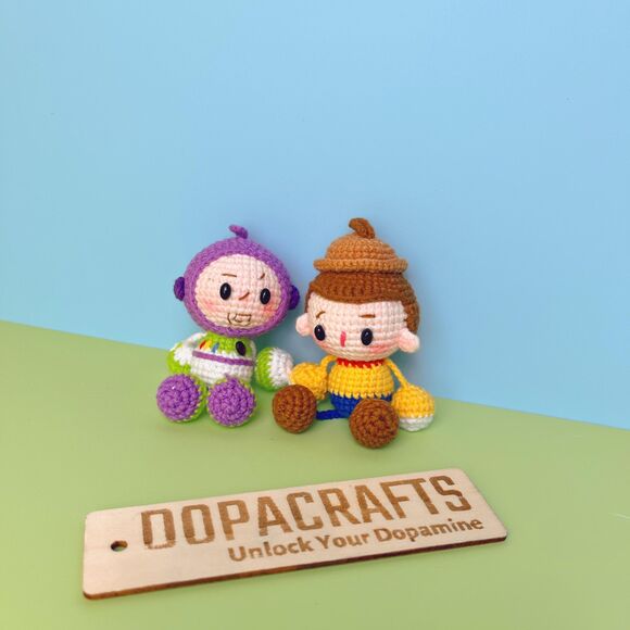 Woody crochet, Buzz crochet, Toy Story crochet Doll Amigurumi with Magnetic - Picture 2 of 8